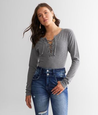BKE Lace-Up Top