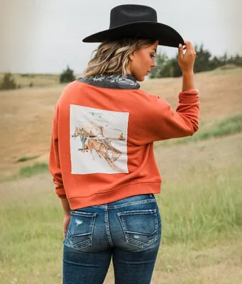 Sterling & Stitch Western Patch Pullover