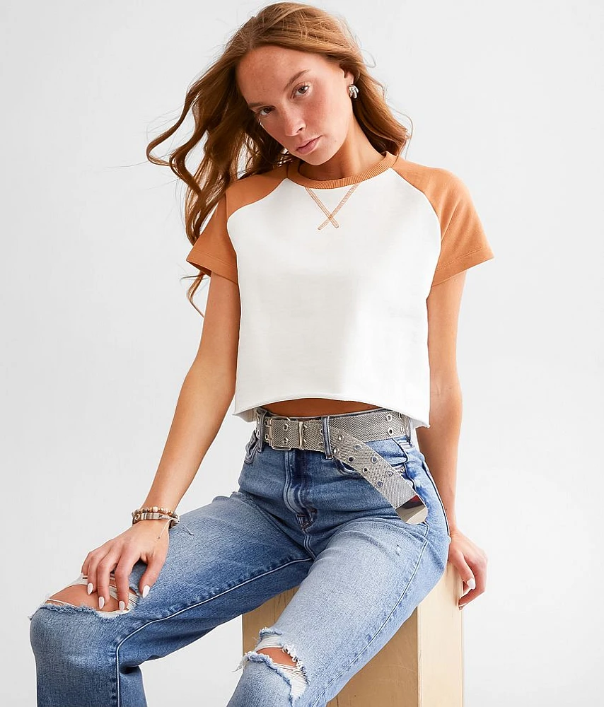 Raglan Cropped T-Shirt