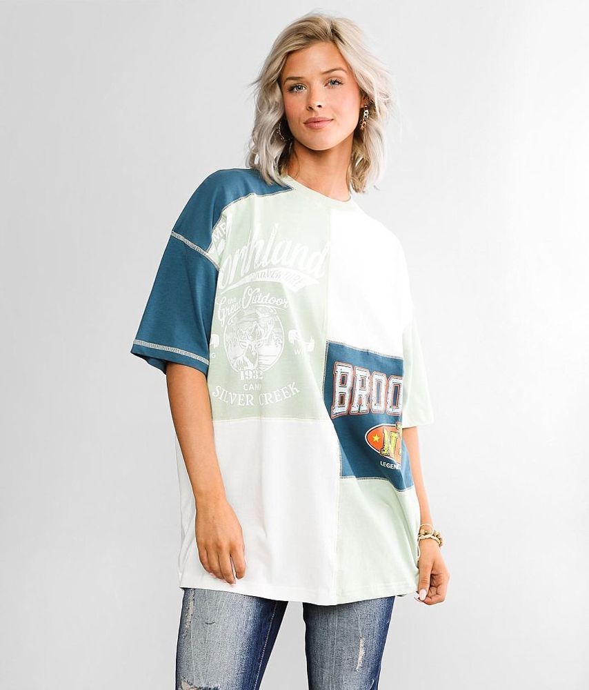 Modish Rebel Pieced Color Block T-Shirt