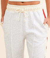 Striped Wide Leg Sweatpant