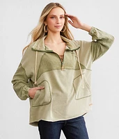 Washed Quarter Zip Pullover