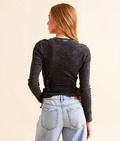 Lace-Up Cropped Top