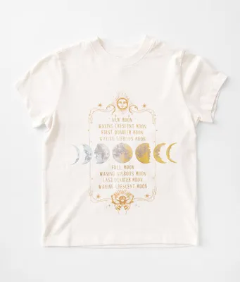 Girls - Modish Rebel Moon Phases T-Shirt