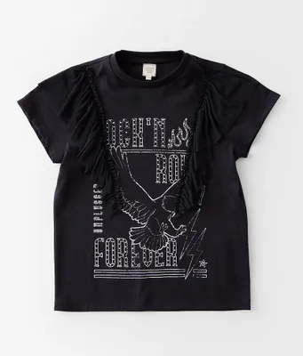 Girls - Modish Rebel Rock Forever Glitz T-Shirt