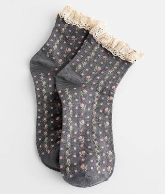 Free People Rosebud Waffle Socks