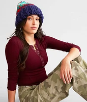 Chunky Stripe Beanie