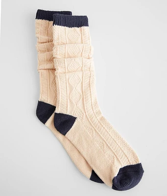 Drew Cable Slouchy Socks