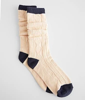 Drew Cable Slouchy Socks