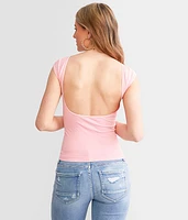 Low Back Cropped T-Shirt