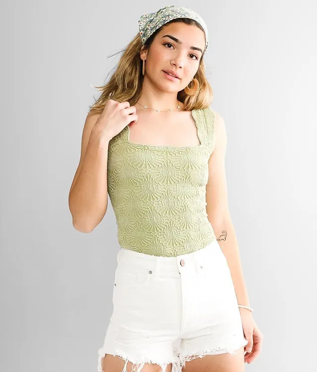 Free People Here For You Seamless Lettuce Trimmed Cropped Cami