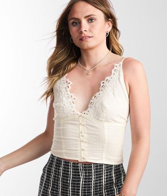 Free People Stevie Cropped Tank Top