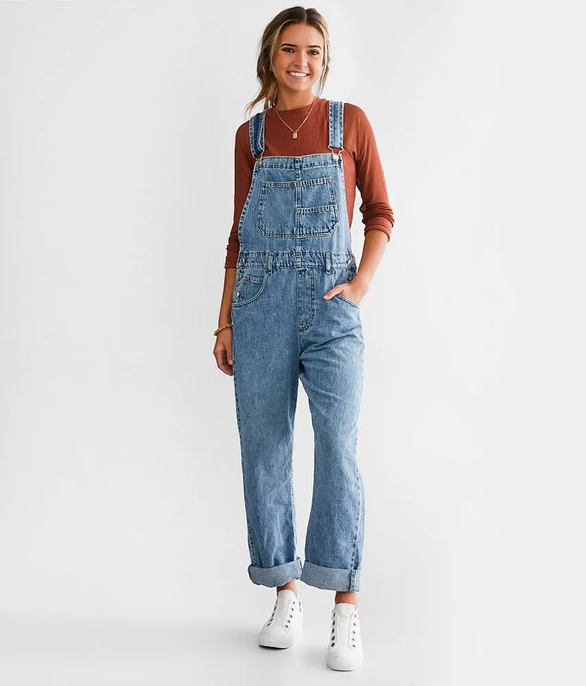 Free People Ziggy Denim Cuffed Overalls