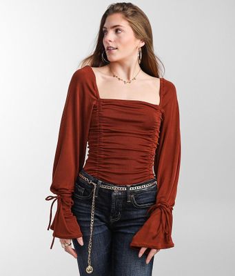 Free People Meant To Be Ruched Bodysuit