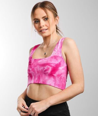 Free People Good Karma Tie Dye Active Bralette