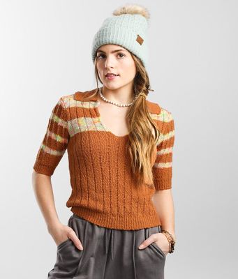 Free People Now & Then Cropped Sweater