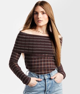 Free People Snowbunny Off The Shoulder Top