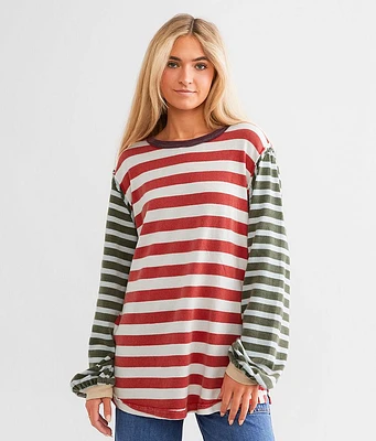 Free People Sawyer Stripe Top