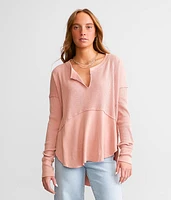 Monterey Pieced Waffle Knit Top