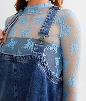 Smock Denim Overall Top