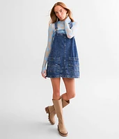 Smock Denim Overall Top