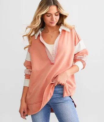 Free People Clean Prep Oversized Pullover