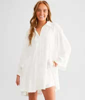 Free People Moonstruck Mini Shirt Dress