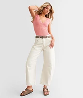We The Free Good Luck Mid-Rise Barrel Jean