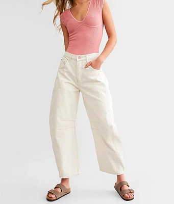 We The Free Good Luck Mid-Rise Barrel Jean