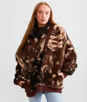 Free People Rosie Oversized Sherpa Pullover