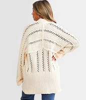 Cable Cardigan Sweater