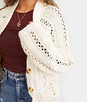 Cable Cardigan Sweater