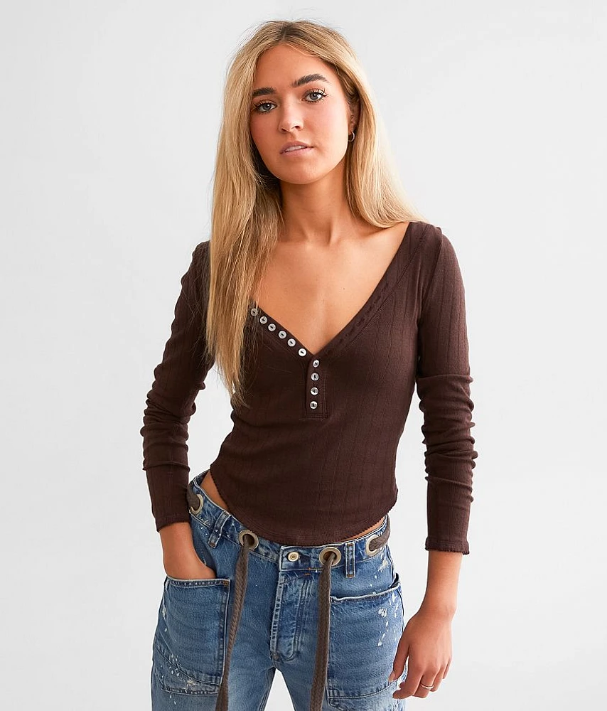 Free People Coffee Chat Henley