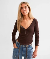 Free People Coffee Chat Henley