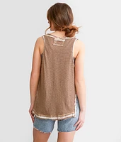 Love Language Henley Tank Top