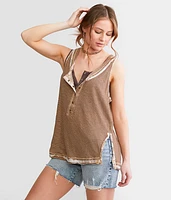 Love Language Henley Tank Top