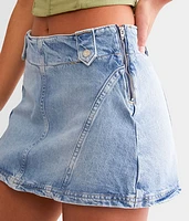 We The Free Runaway Denim Mini Skirt