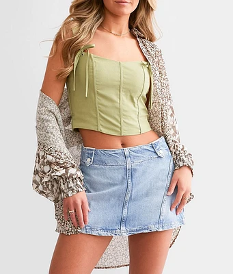 We The Free Runaway Denim Mini Skirt