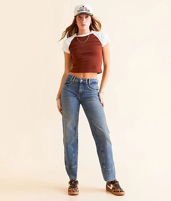 Free People Risk Taker Straight Stretch Jean