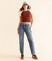 Free People Risk Taker Straight Stretch Jean