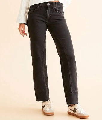 Free People Risk Taker High Rise Straight Stretch Jean