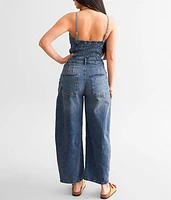 We The People Je Suis Pret Denim Barrel Jumpsuit