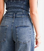 We The People Je Suis Pret Denim Barrel Jumpsuit