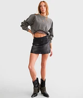 Runaway Denim Mini Skirt