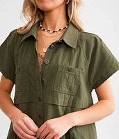 Ronnie Poplin Mini Dress