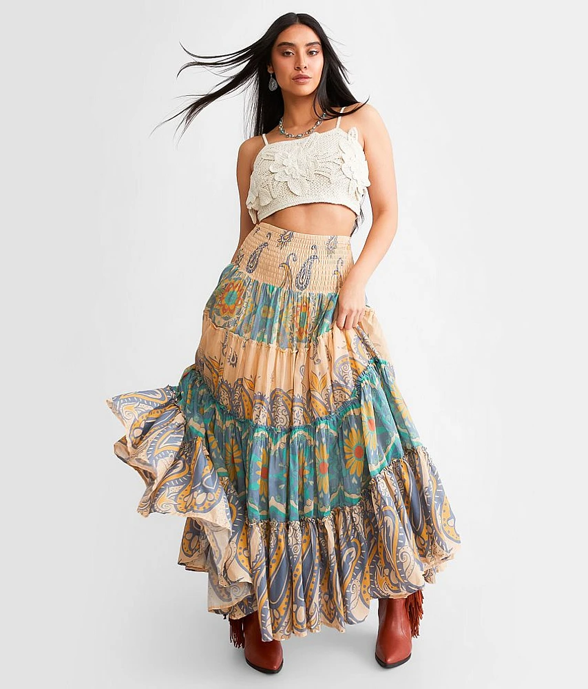 Free People Super Thrills Convertible Maxi Skirt