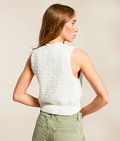 Ava Cropped Sweater Vest