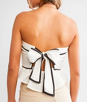 Tara Peplum Tube Top