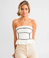 Tara Peplum Tube Top