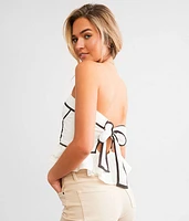 Tara Peplum Tube Top